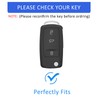 Flensent Key Fob Cover with Keychain for VW Tiguan Touareg