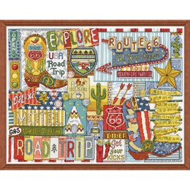 Design Works Crafts Inc. Route 66 Counted Cross Stitch Kit