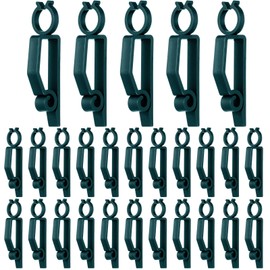 Wenqik Large C7 C9 Christmas Light Clip Outdoor Holiday Light Clips for Gutters and Shingles Outdoor Hang Gutter Hooks Weatherproof for Christmas Decoration String Lights(Dark Green, 40 Pcs)