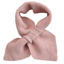 Women Knitted Cross Collar Scarf Winter Thicken Warm Solid Color Crochet Loophole Slim Neckerchief Sweet Bowknot Neck Warmer Knitted Small Scarf, Woolen Small Scarf, Cross-Neck Guard and Bib