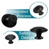18 Pcs Black Cabinet Drawer Knobs, 1.13" Pulls and Handles