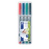 STAEDTLER 316 WP4 Lumocolor Non-Permanent Pen, Fine Line Width, 0.6mm