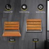 Dyna-Living Folding Shower Seat Wall Mounted Fold Down Shower Seat