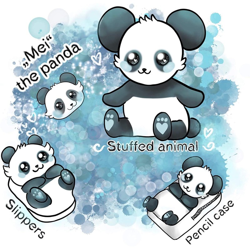 Corimori Cute Plush Slippers (10+ Designs) Panda ‘Mei’ Slippers, Sizes