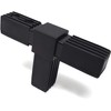 Design61 4 x T-piece connector for square pipes, pipe connectors,