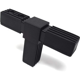 Design61 4 x T-piece connector for square pipes, pipe connectors, 30 x 2 mm