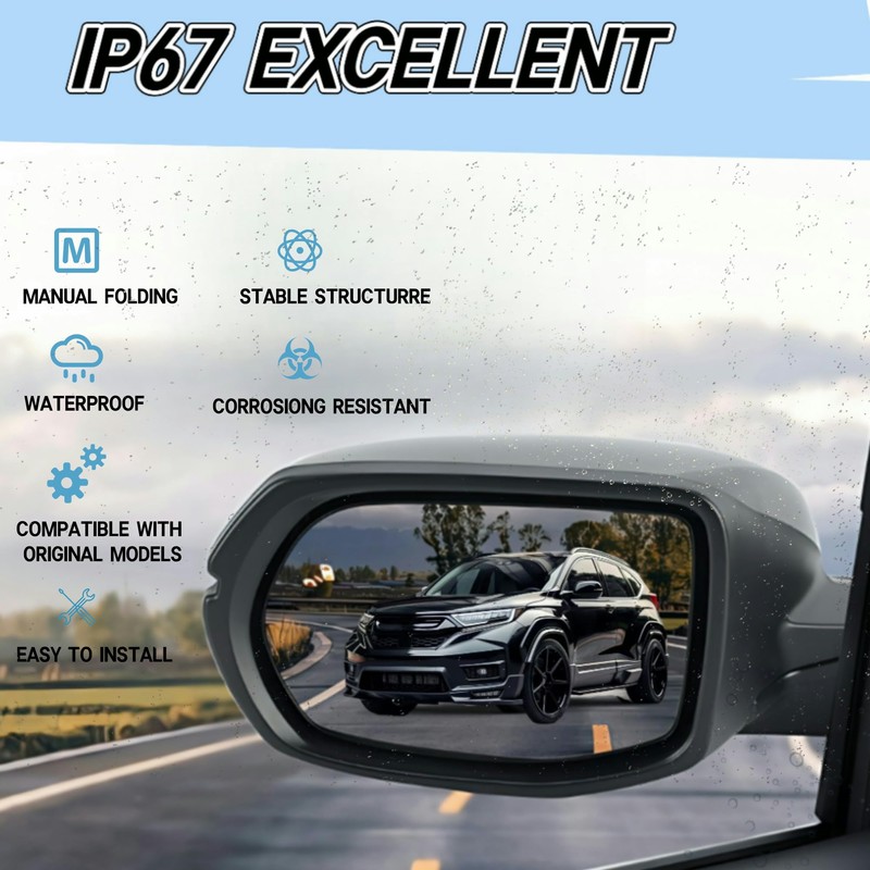 Passenger Right Side Mirror Compatible With 2017-2022 Honda CRV With