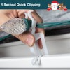Universal Christmas Lights Clips, 100 Count All-in-One Gutter Clips for