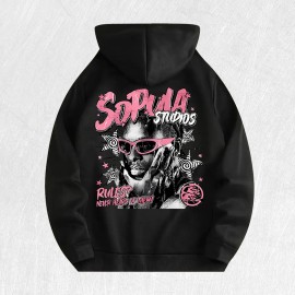 Sopula Studios Graphic Hoodie 100% Cotton US Warehouse 6 ColorsColor: Red, Size: M