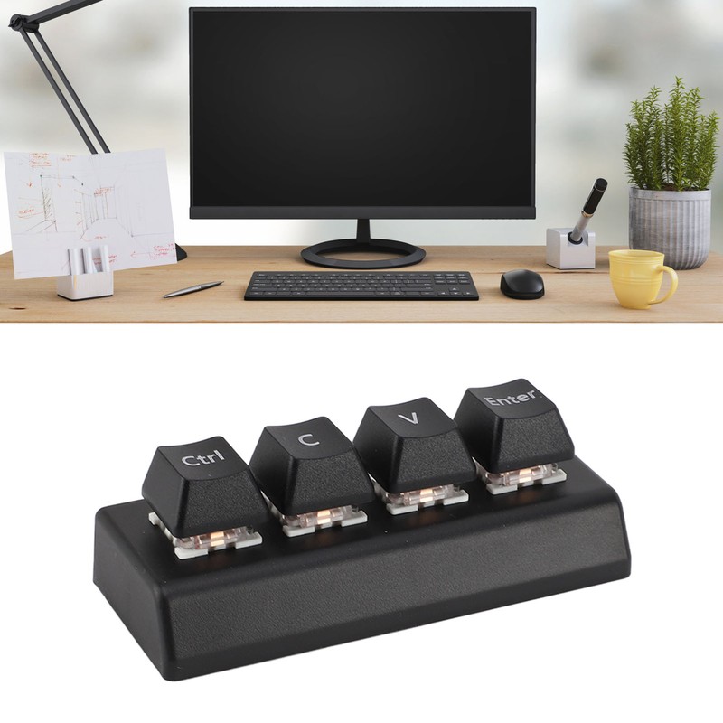 Programmable Keypad 4 Keys Support NKRO Red Switch Ctrl C