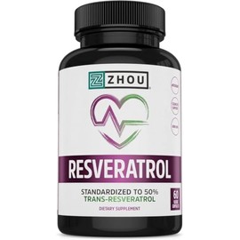 Resveratrol Supplement for Healthy Aging, Immune System  Heart Health Support - Standardized to 50 Trans Resveratrol - Powerful Antioxidant Benefits  