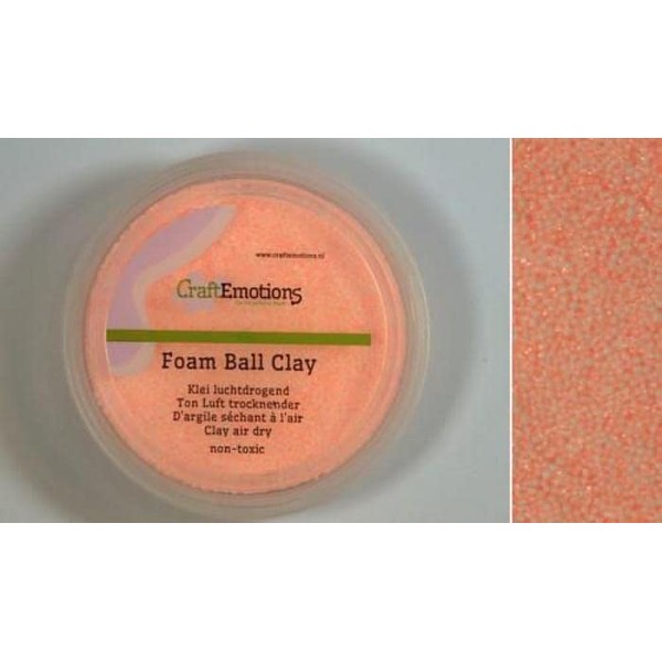 CraftEmotions Air Dry Foam Ball Clay 23g - Peach
