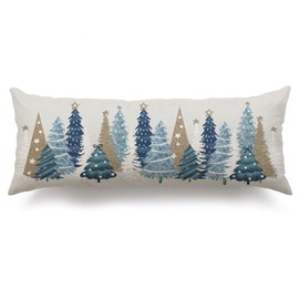 DFXSZ Christmas Pillow Covers 14x36 Inch Christmas Tree Decorative Throw Pillows Winter Christmas Decor for Home Couch TH-50E14