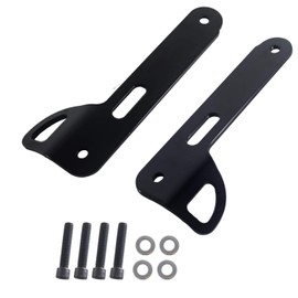 AIRCMT Tie Downs Mount Bracket Kit Front Compatible with Harley-Davidson 2014-2020 Electra Glide+Street Glide Touring Models(Gloss Black)