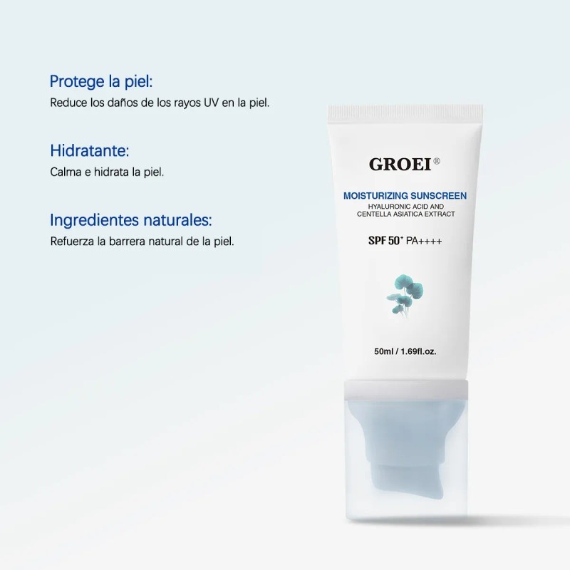 Protector Solar Facial Sun Piel Sensible Fps50+ Factor 2pcs