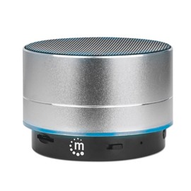 Manhattan Metallic LED Bluetooth Speaker Silver