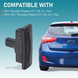 81260-A5000 Trunk Tailgate Handle Release Switch Compatible with Hyundai Elantra GT Hatchback 2013-2017,Rear Door Hatch Liftgate Latch Button Switch