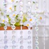 Boshen 2Panels Crystal Beaded Curtain 3FTx6.5FT Door Beads Clear Acrylic