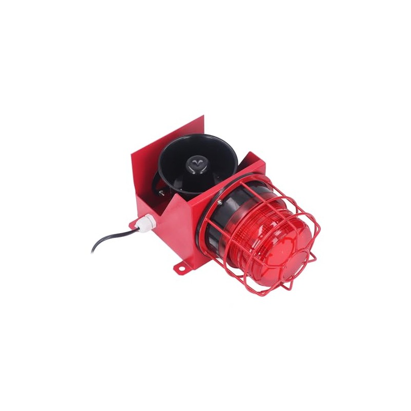 115db Sound Industrial Audible Visual Alarm with IP65 LED Strobe,