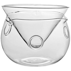 BIUDECO 1 Set Dry Ice Transparent Bowl Shrimp Cocktail Serving Dish Serving Bowls Ice Cream Serving Dishes Guacamole Ice Cream Containers Cocktail Container Decorative Bowl Household Glass