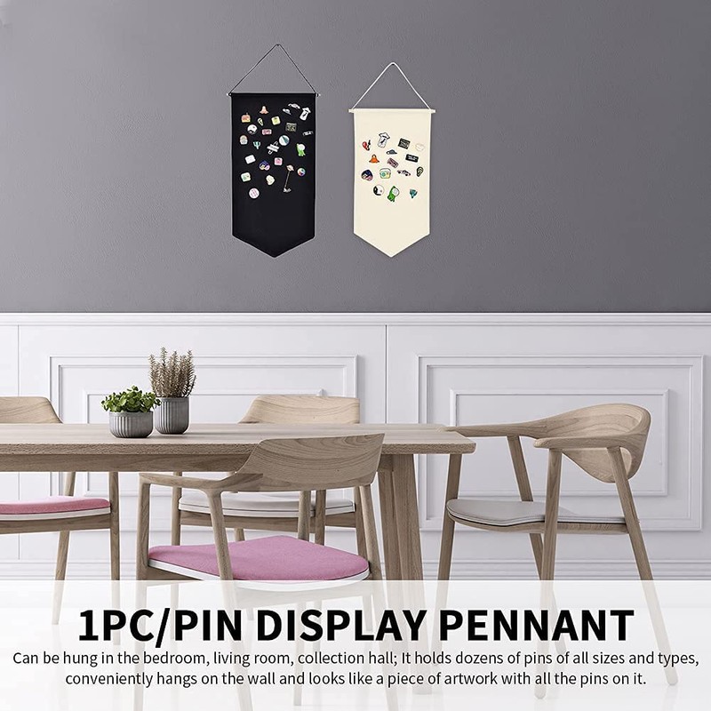 Nicoone 2PCS Pin Wall Display Badge Display Case,Hanging Brooch Pin