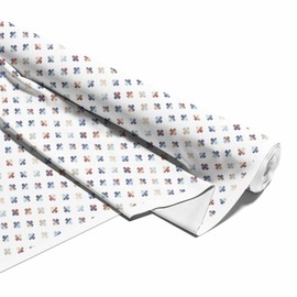 HEKO PANELS Softshell Fabric Sold by the Metre Outdoor Fabric Waterproof with Fleece Fabric for Sewing Sewing Fabrics Windproof for Jacket Hiking Sports Overall Clover Leaves Colourful 1 Metre 145 x