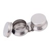 Large Stainless Steel Double Palette Cup with Lid for Oil