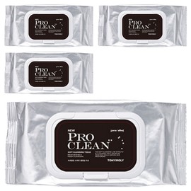 Tony Moly ProClean Soft Cleansing Tissue, 50 Pieces, 4 Pieces / 토니모리 프로클린 소프트 클렌징 티슈, 50개입, 4개