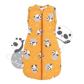 schlummersack Baby Swaddling Bag, 2.5 Tog, 0-3 Months, Breathable Cotton Baby Sleeping Bag for Newborns, Ergonomic Swaddle for Safe Sleep, Panda