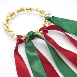 1 inch 25 Yard Gift Wrapping Satin Ribbon for Flower Bouquet Arts Crafts Sewing 25 Yard Each Roll Ribbon for Trim Bow Merry Christmas Decoration Christmas Red Green