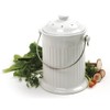 Norpro, White , 1 Gallon Ceramic Compost Keeper, One Size