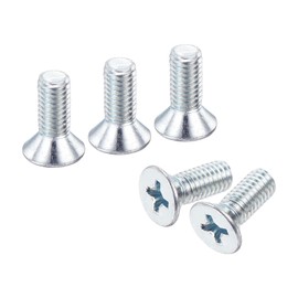 uxcell 100 pcs #10-32x1/2 inches Machine Screws Phillips Pan Cross Head Screws Fasteners Bolts Carbon Steel Blue for Wall Socket,House Repairs