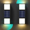 2 Sets Solar Wall Lamp IP65 Protection Grade Bidirectional Multifunctional