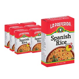 La Preferida Boxed Spanish Rice (Fluffy Mexican-Style Rice with Bell Peppers) – Ready in 15 Minutes. A Quick Side Dish for Any Meal. Vegan & Vegetarian-Friendly, 5.25oz (Pack of 6)