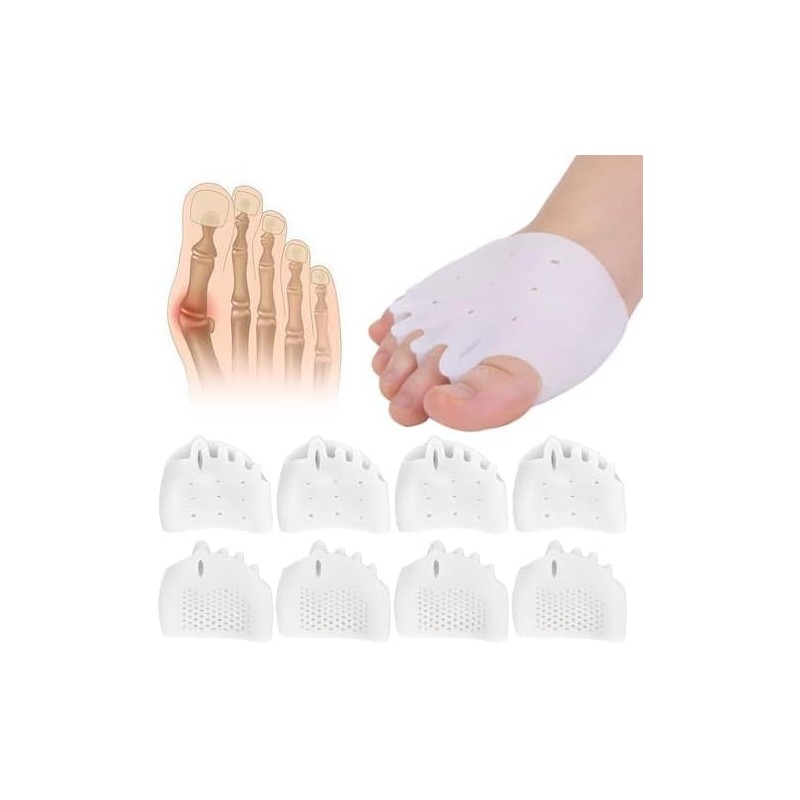 4 pares De Separadores De Dedos De Silicona, 2025 Nuevos