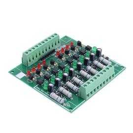 AC 110V 220V 8 Channel Optocoupler Insulation Module, NPN Low Level Output AC Insulation Boards Test Module Performance Monitoring