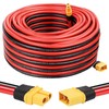 MOOKEERF XT60 Extension Cable 10AWG 50FT XT60 to XT60 Cable