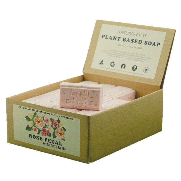 Clover Fields Natures Gifts Rose Petal and Glycerine Soap 100g x 36