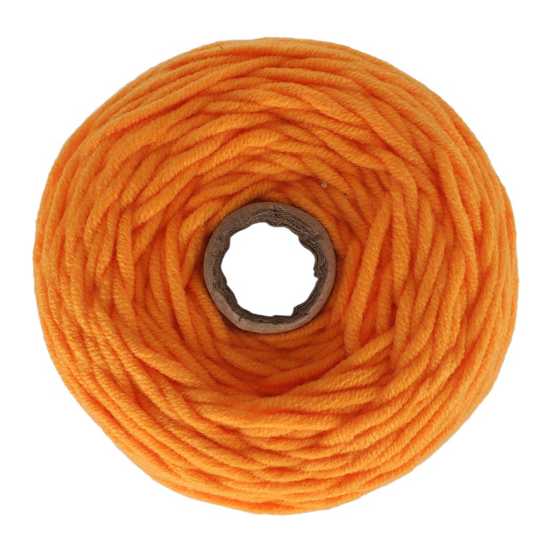 Tufting Yarn Orange 437yd Long 0.2in Wide Shrink Resistant Cotton