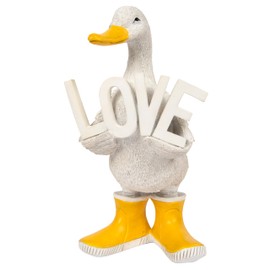 The Leonardo Collection Quackers Duck Love Figurine For Home & Office | Home Decor Ornaments Gift For Women & Men | Beautiful Figurine For Indoor & Outdoor | Living Room Decor Ornaments