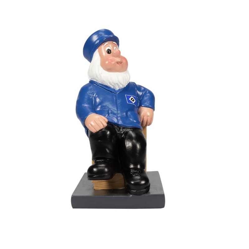 HSV Hamburger SV Garden Gnome Wooden Box Approx. 7.4 x