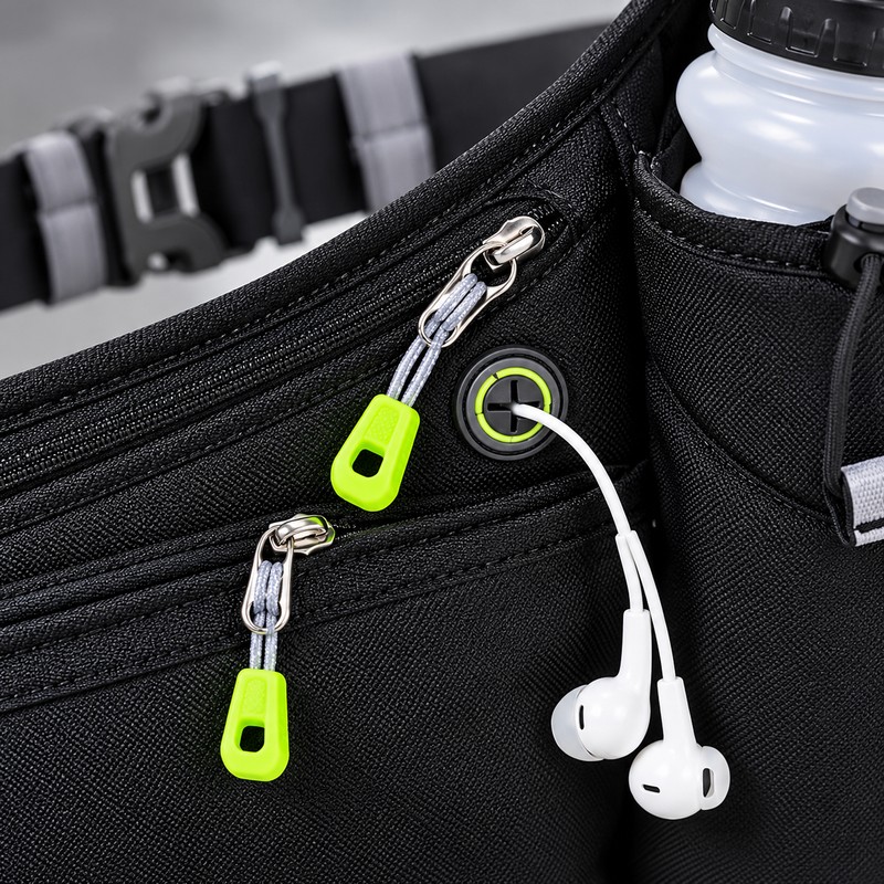 Running Waist Belt for Hands-Free Workouts – Adjustable Sports Fanny