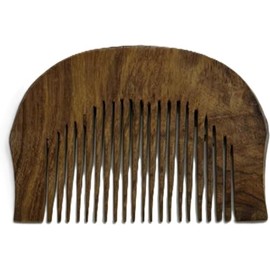 Large Wooden Comb for Hair/Beard, Kanga,Punjabi Kanga, Natural Wood, Sikh Kangi/Kanga (Brown/Black), LARGE (9cm/3.5in)
