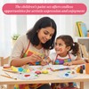 31Pcs Colorful Paint Brushes, Paint Brush Set Beginners, Creative Sponge
