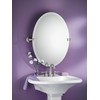 Moen Glenshire Brushed Nickel 26-Inch x 22-Inch Frameless Pivoting Bathroom
