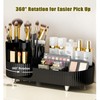 SIOOUI Rotating Makeup Organizer Large Capacity Cosmetic Display Case for