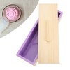 Soap Loaf Mold Flexible Purple Silicone DIY Hand Made Soap