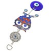 Blue Eye Owl Keychain Good Luck Beautiful Blessing Amulet Car