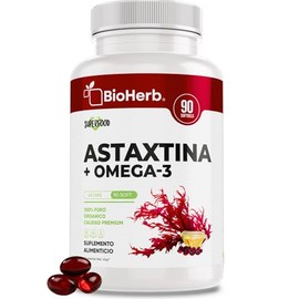 Bioherb Astaxantina Omega Epa Dha Fórmula Alta Concentración Cápsulas 1000 Ácidos Grasos Naturales Suplemento Alimenticio Días