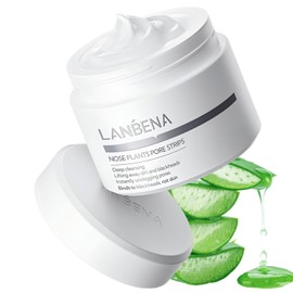 Lanbena Blackhead Mask Nose Plant Pore Strip Remover Peel Off Facial Cleanser Purifying Face (1.06 oz) - White / 란베나 블랙헤드 마스크 코 식물 모공 스트립 리무버 필 오프 페이셜 클렌저 퓨리파이징 페이스 (1.06온스) - 화이트